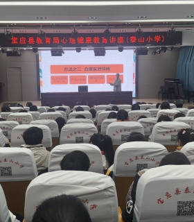 泰山小学成功举办心理健康讲座